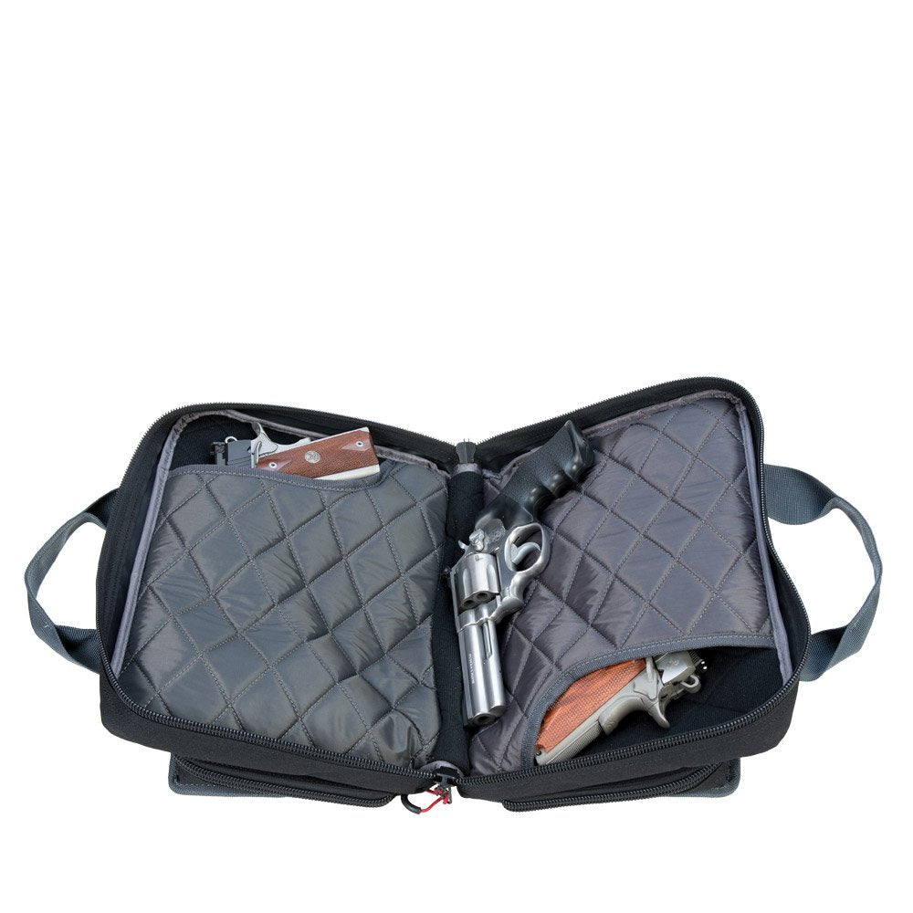 GPS - Quad Pistol Range Bag with Mag Storage - Rifle Green/Khaki