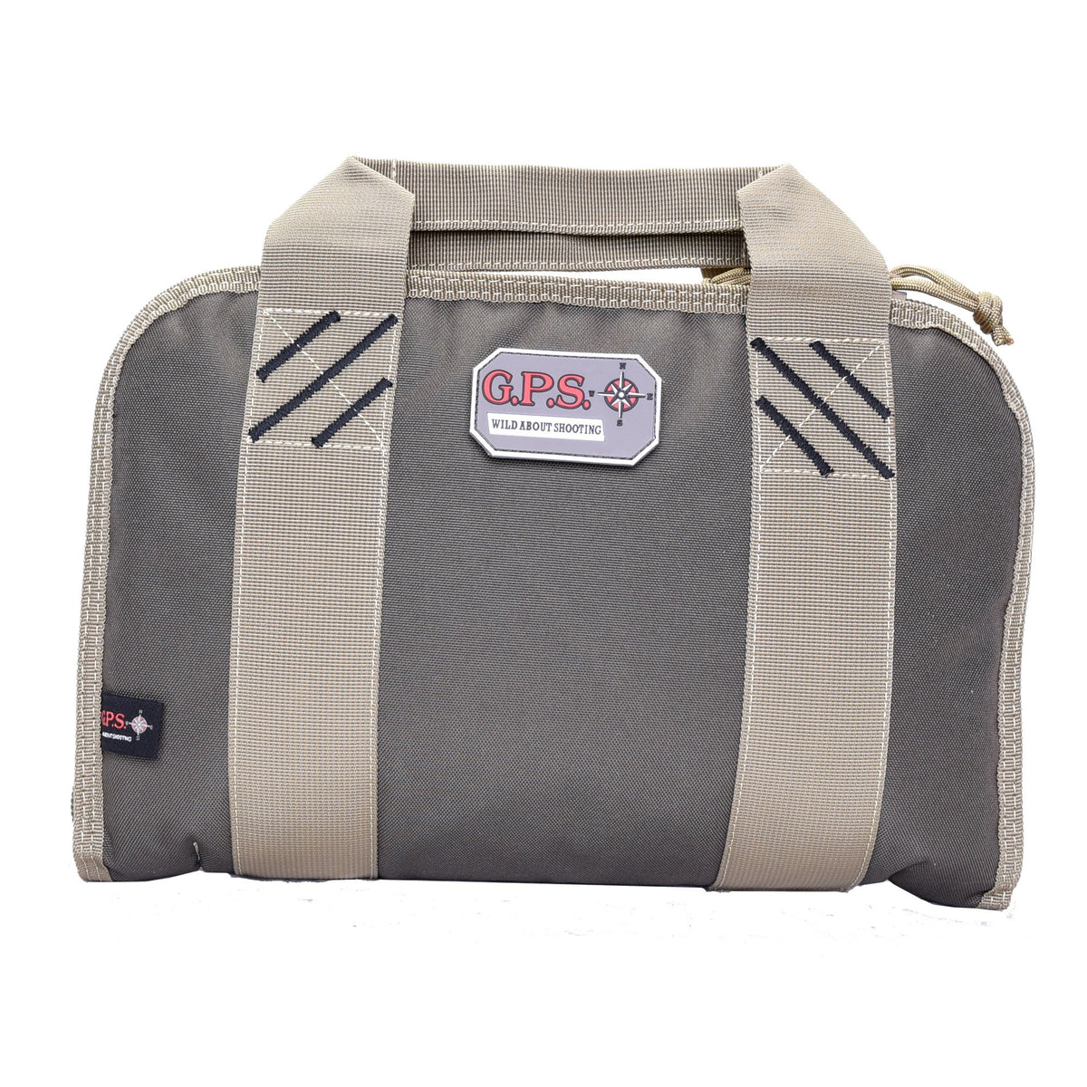 GPS - Quad Pistol Range Bag with Mag Storage - Rifle Green/Khaki