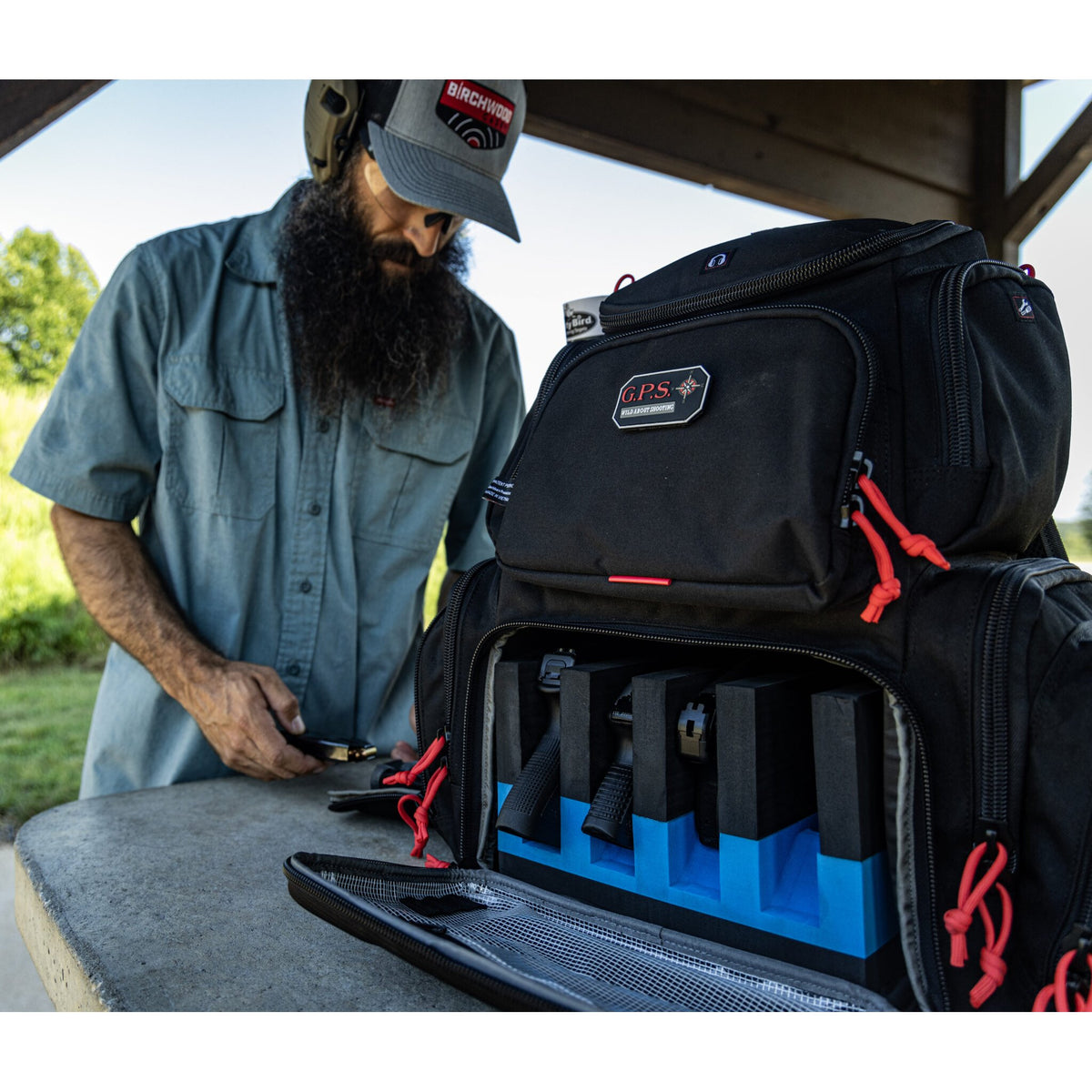 GPS - Handgunner Backpack with Cradle for 4 Handguns - Black