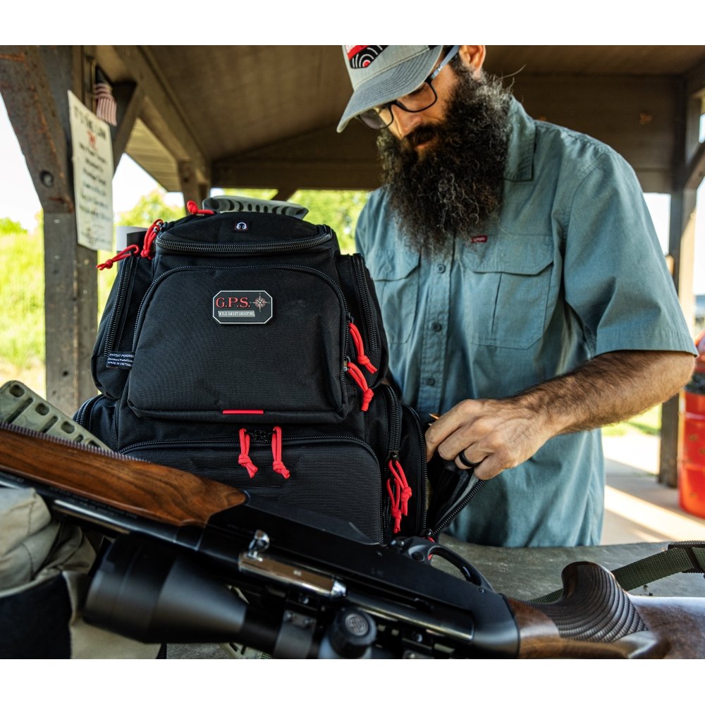 GPS - Handgunner Backpack with Cradle for 4 Handguns - Black