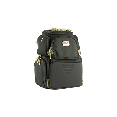 GPS - Handgunner Backpack with Cradle for 4 Handguns - Black/Tan