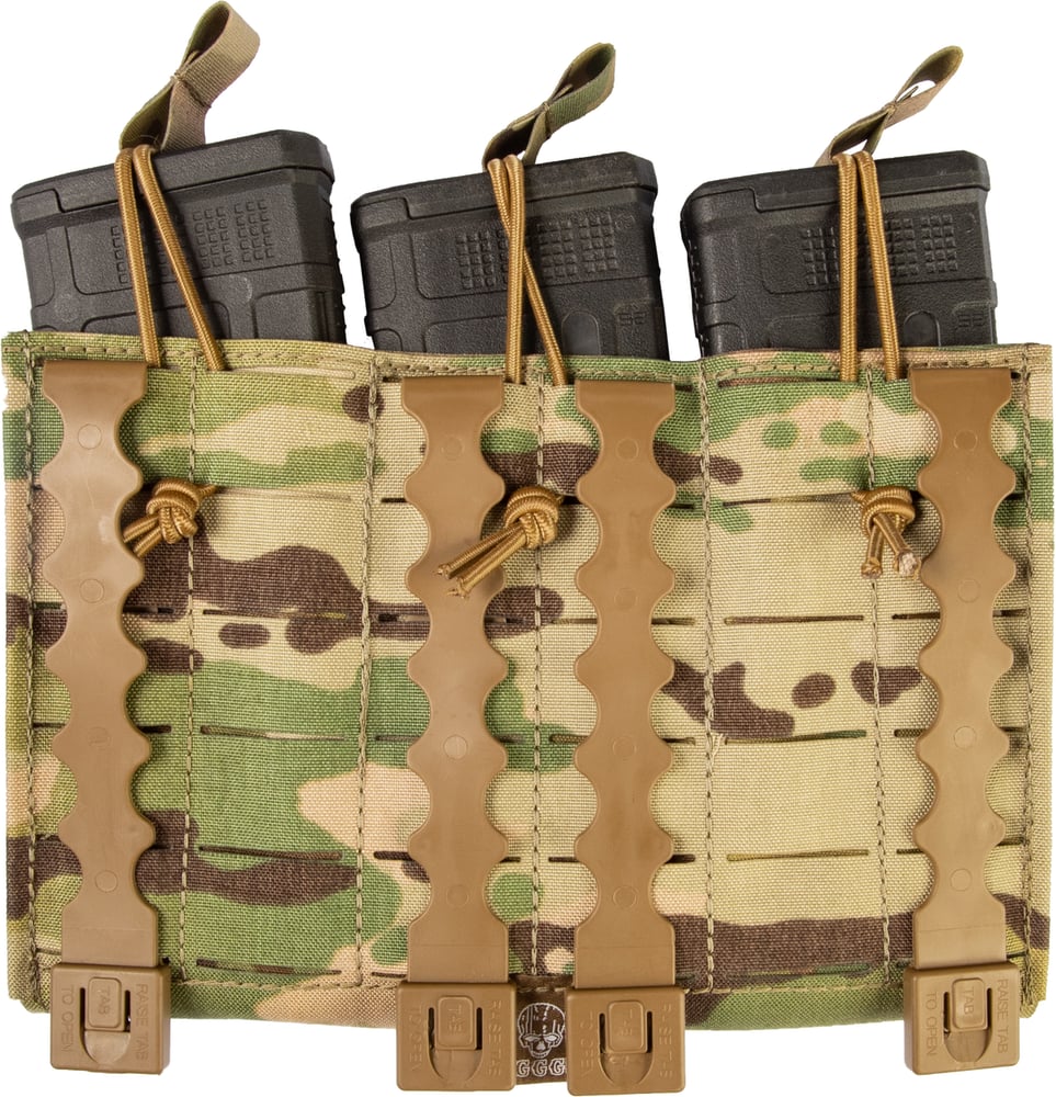 Grey Ghost Gear - Compact Triple Mag Panel 5.56, Laminate, Various Colors