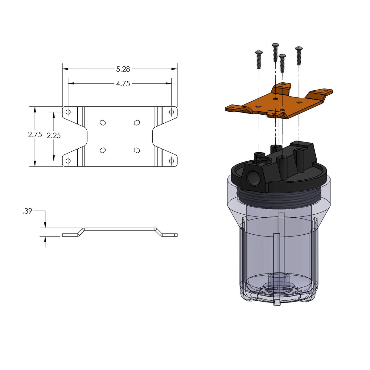 Guzzle H2O - In-line Install Kit for Flex 5 — view 2