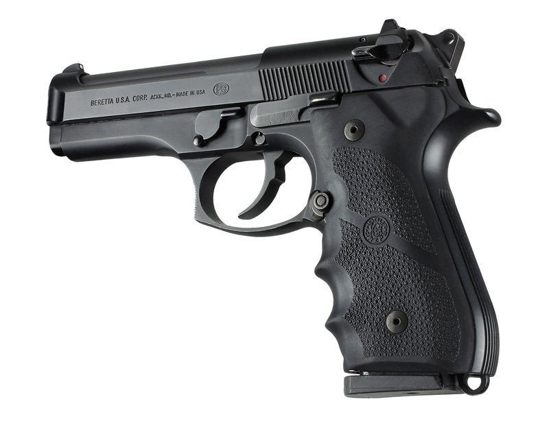 Hogue - Beretta 92/96 Series OverMolded Rubber Grip Black
