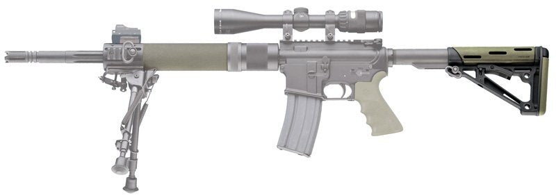 Hogue - OverMolded Collapsible Buttstock for AR-15 - OD Green