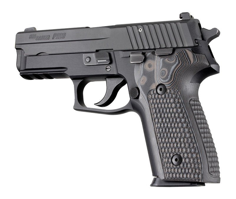 Hogue - Piranha Grip G10 for SIG Sauer P228/P229 - G-Mascus Black/Gray