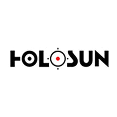 Holosun logo, brand known for tactical optics and outdoor survival gear