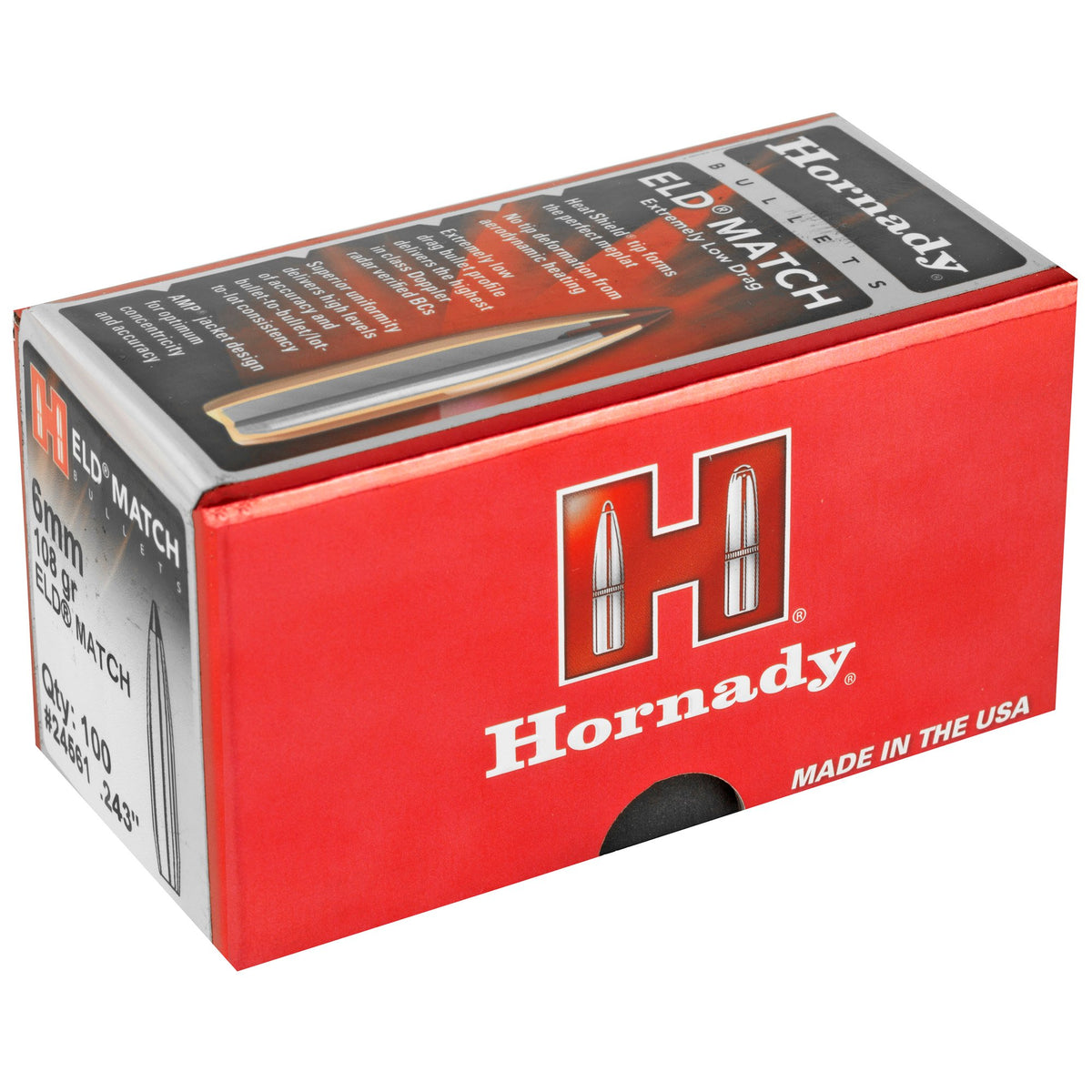 Hornady - 6mm .243 108 gr ELD Match Bullets