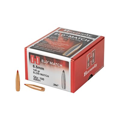 Hornady - 6.5mm .264 140 gr ELD Match Bullets