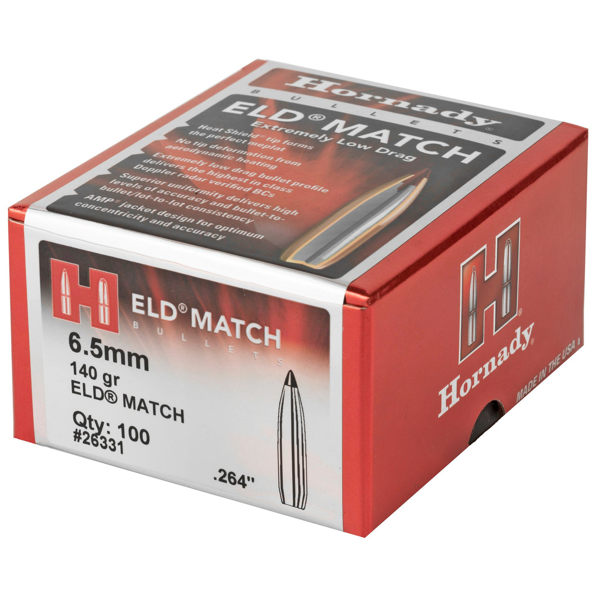 Hornady - 6.5mm .264 140 gr ELD Match Bullets
