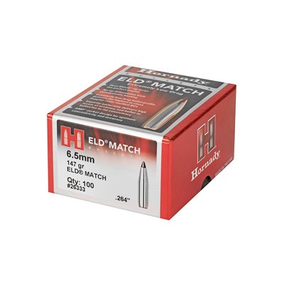 Hornady - 6.5mm .264 147 gr ELD Match Bullets