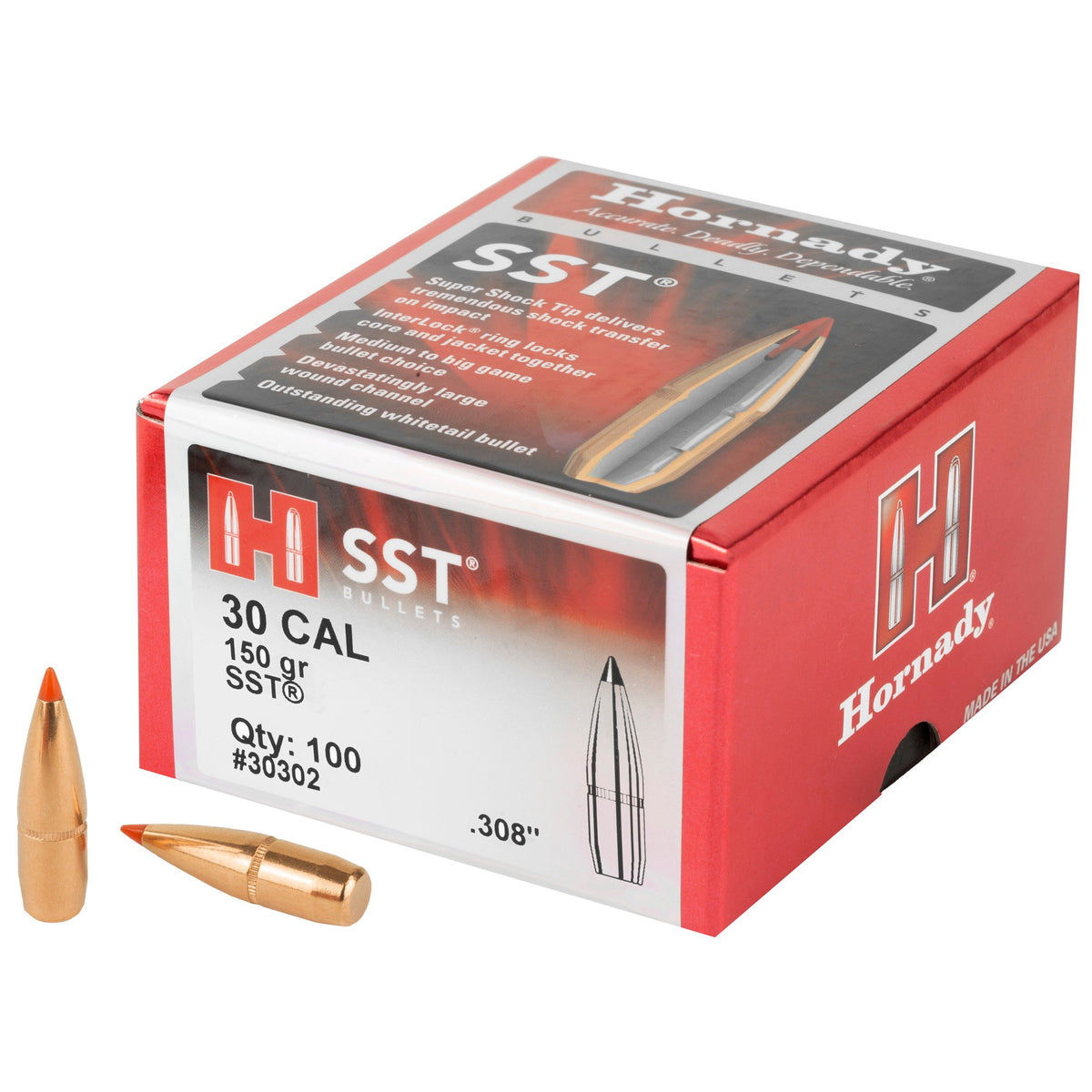 Hornady - 30 Cal .308 150 gr SST Bullets
