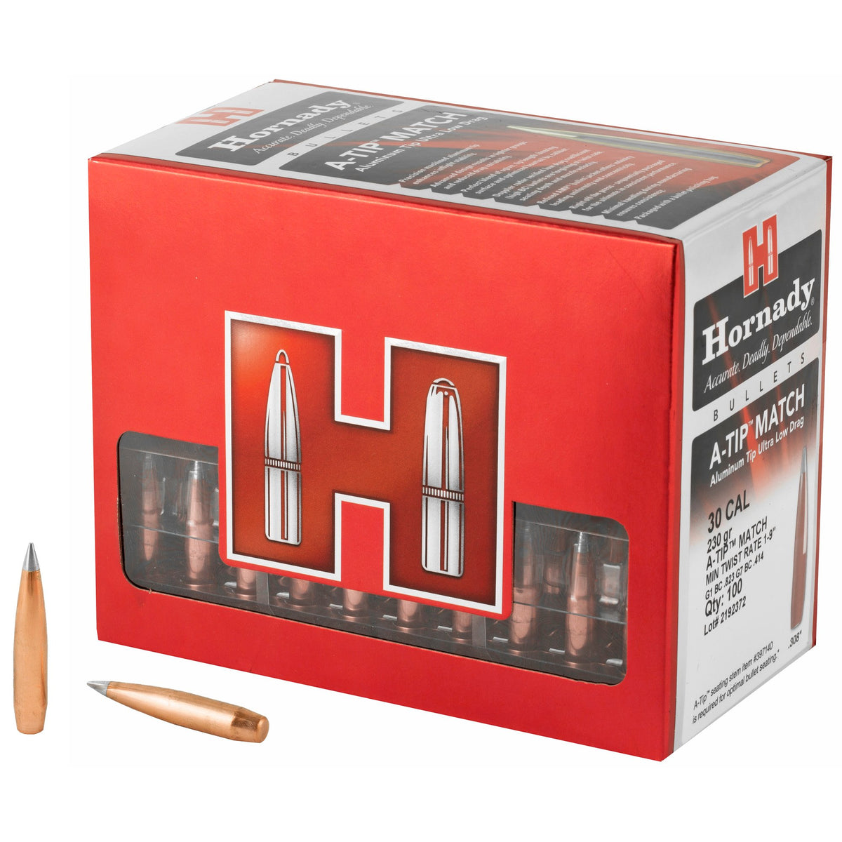 Hornady - 30 Cal .308 230 gr A-Tip Match Bullets