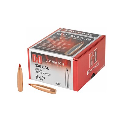Hornady - 338 Cal .338 285 gr ELD Match Bullets
