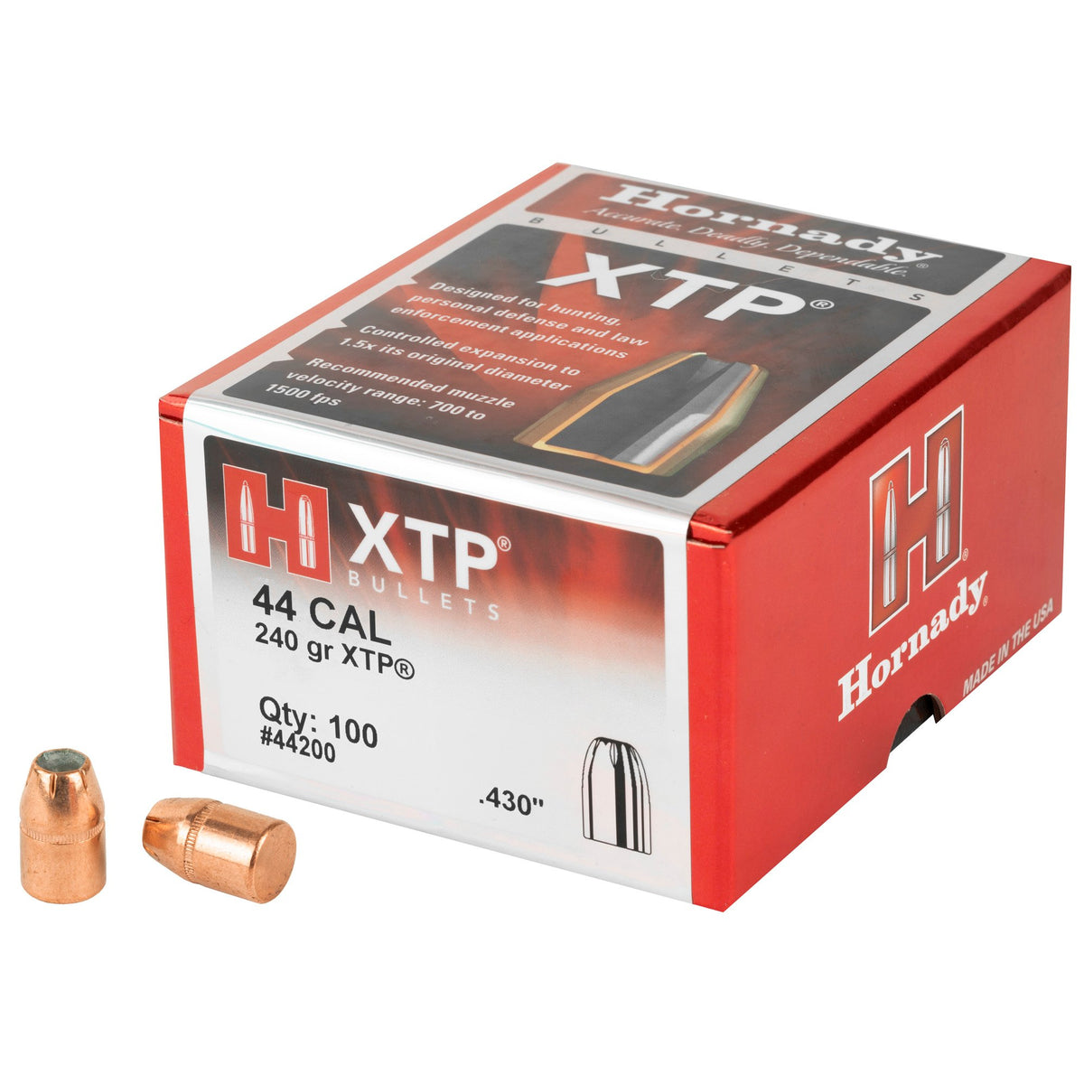 Hornady - 44 Cal .430 240 gr XTP Bullet