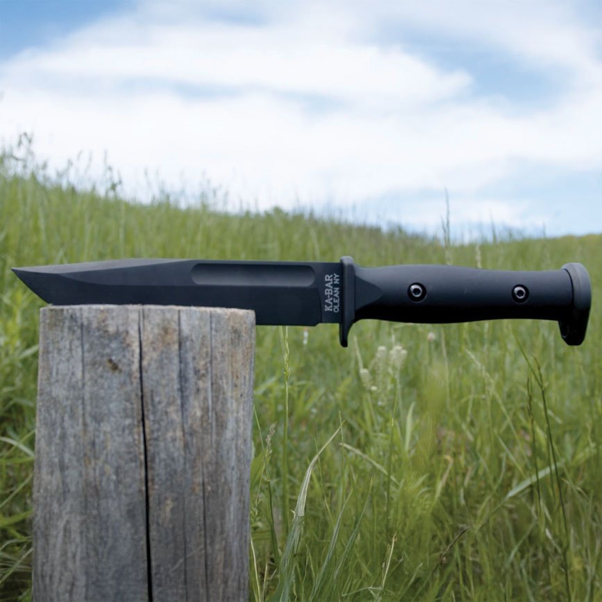 KA-BAR - Slabby Fixed Blade Knife with 1095 Cro-Van Steel