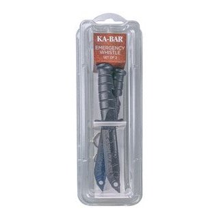 KA-BAR - Emergency Whistle 2-Pack - Black — view 2