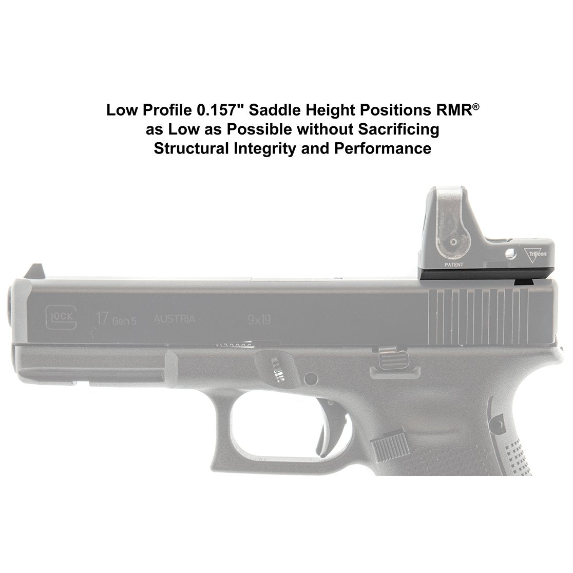 Leapers UTG - Rear Sight Optic Mount for Glock RMR Footprint — view 5