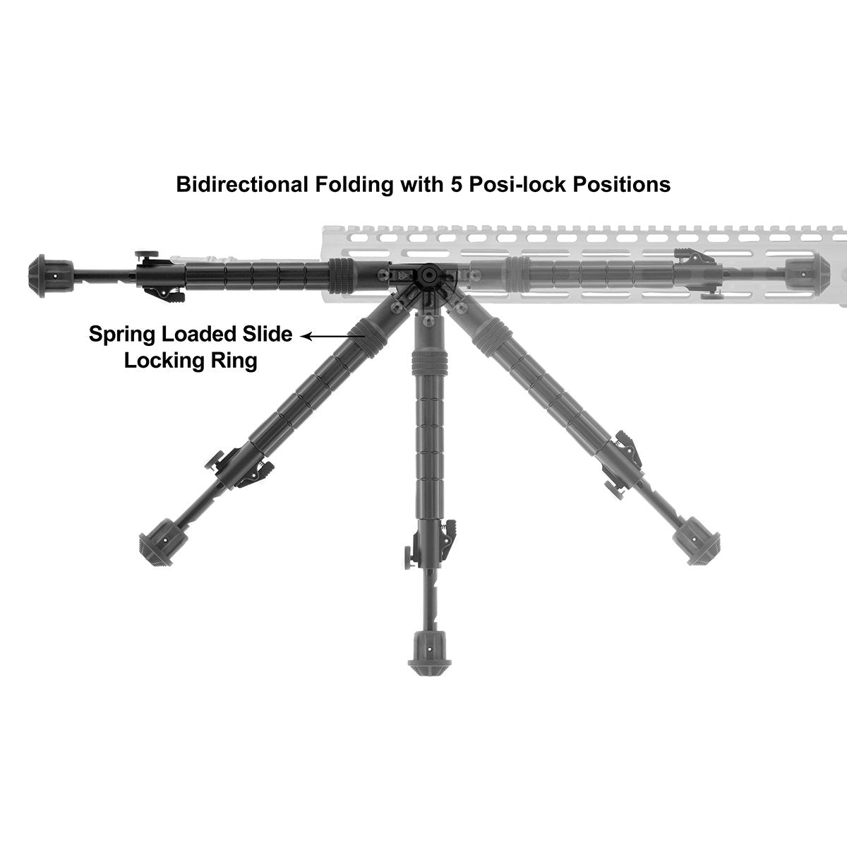Leapers UTG - Recon Flex Bipod 8"-12" M-LOK — view 5