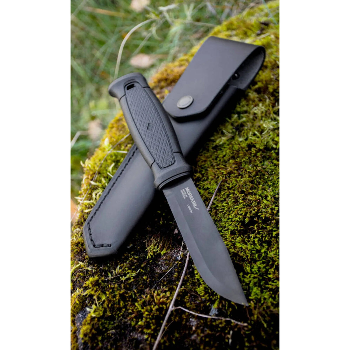 Morakniv - Garberg Black Blade Carbon Steel Knife with Leather Sheath — view 3