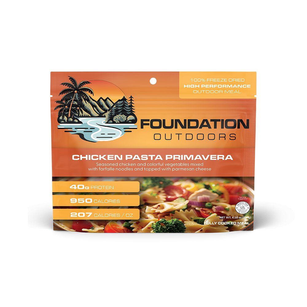 FOUNDATION Outdoors - Chicken Pasta Primavera Freeze Dried Meal