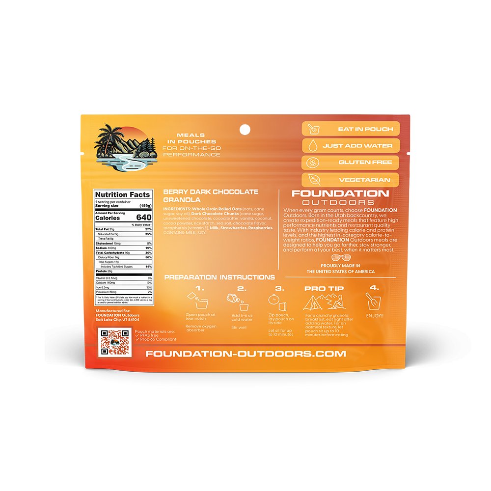 Foundation Outdoors - Berry Dark Chocolate Granola — view 3