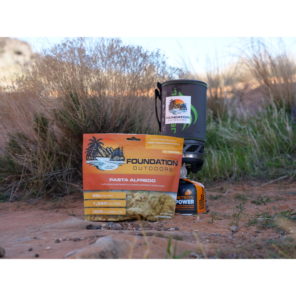 FOUNDATION Outdoors - Pasta Alfredo Freeze Dried Meal — view 2
