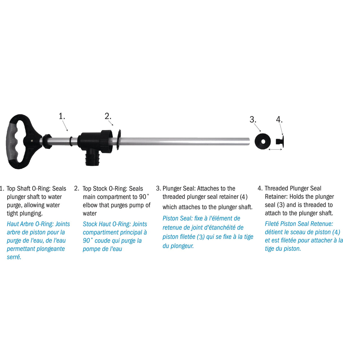 Seattle Sports - Breakaway Bilge Pump Part Kit