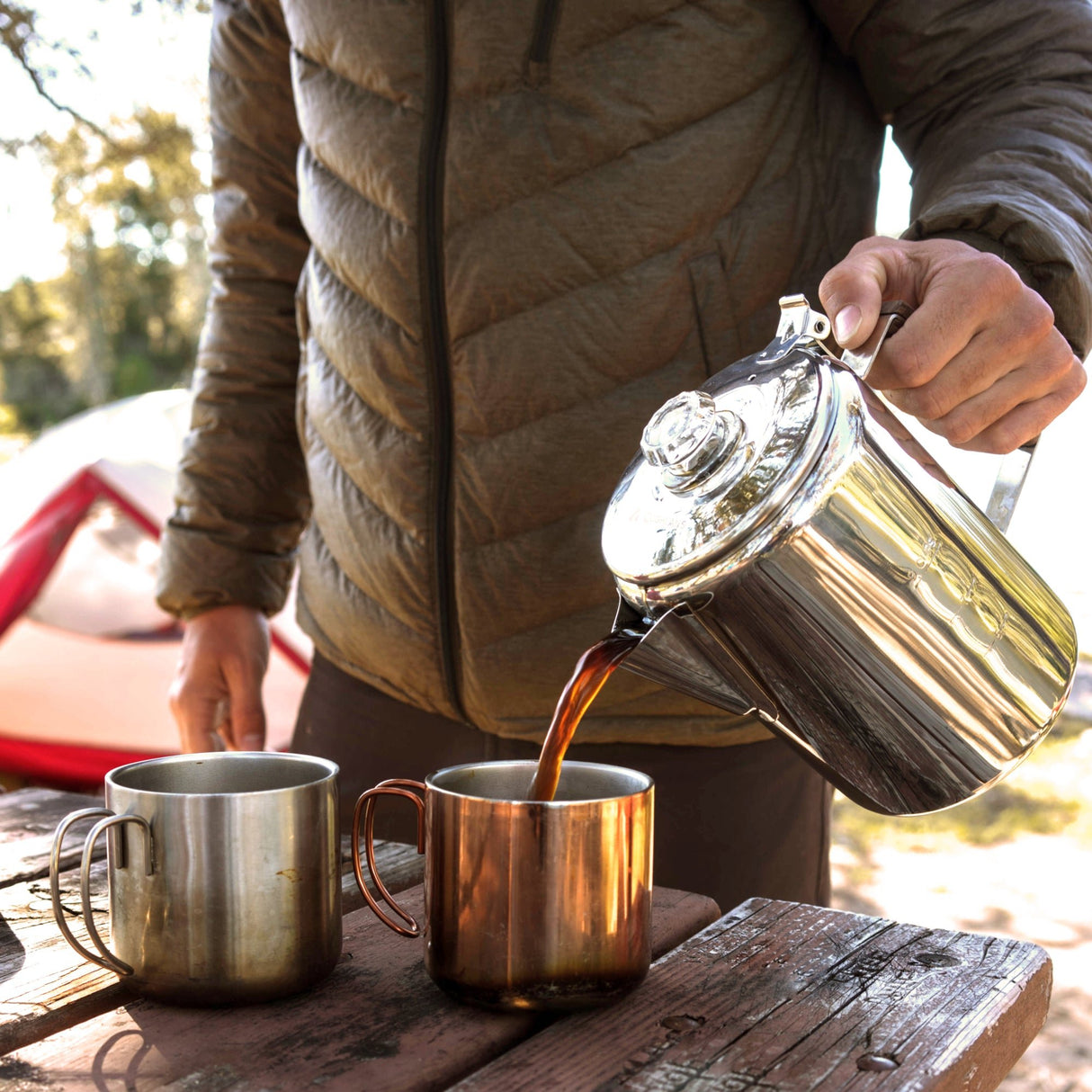 Coghlans - Stainless Steel Coffee Pot 9 Cup