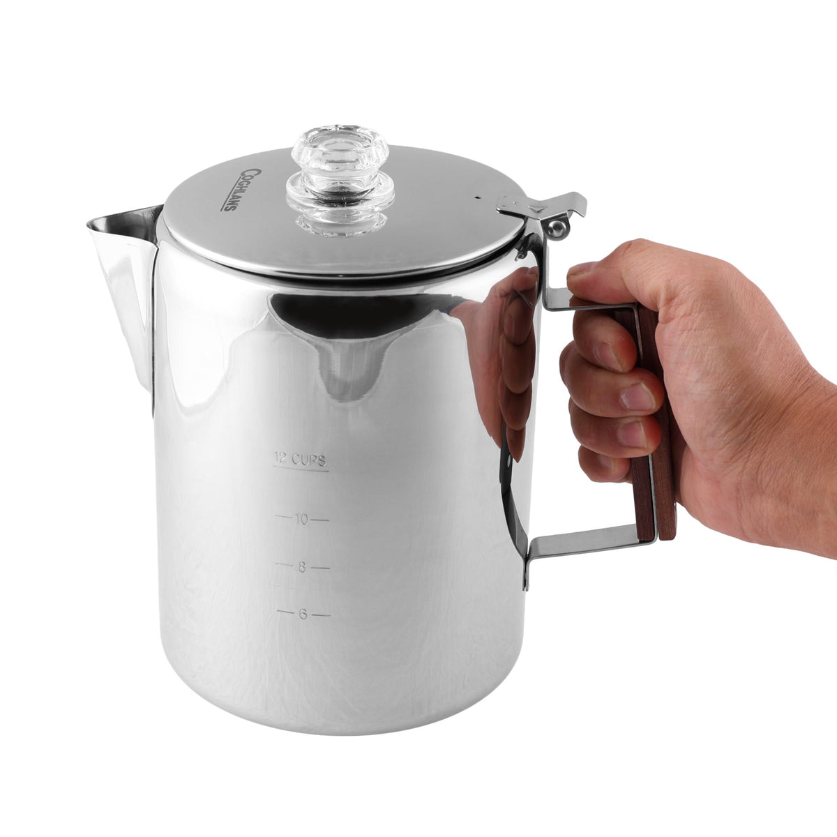 Coghlans - Stainless Steel Coffee Pot 12 Cup