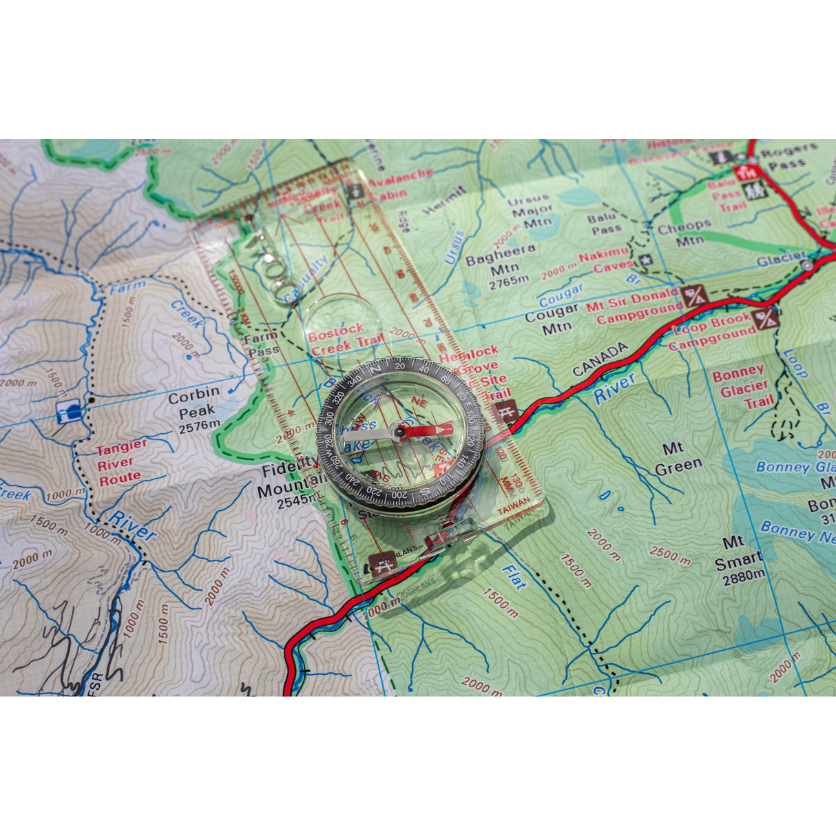 COGHLANS - Deluxe Map Compass with Luminous Pointer