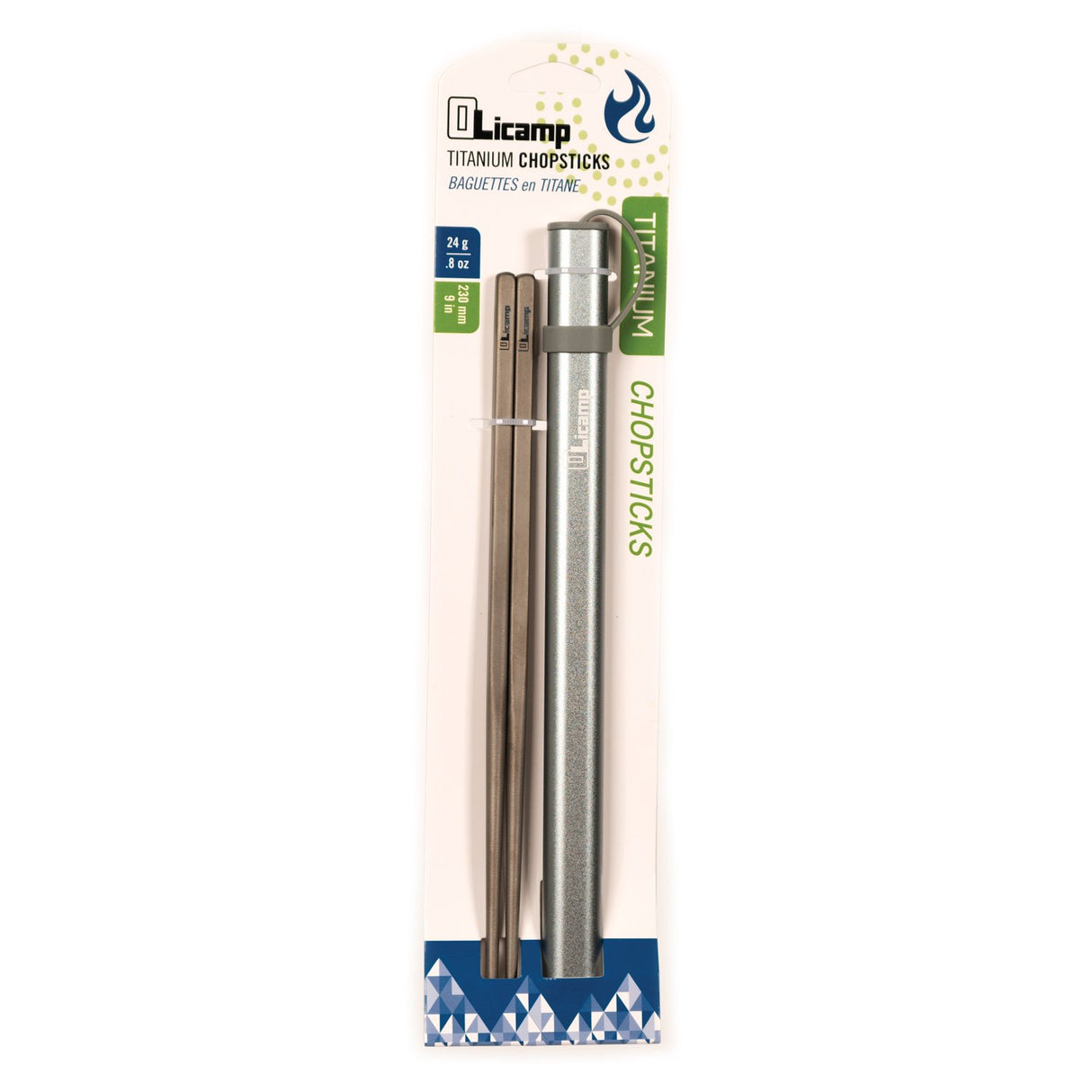 OLICAMP - Titanium Chopsticks with Aluminum Case