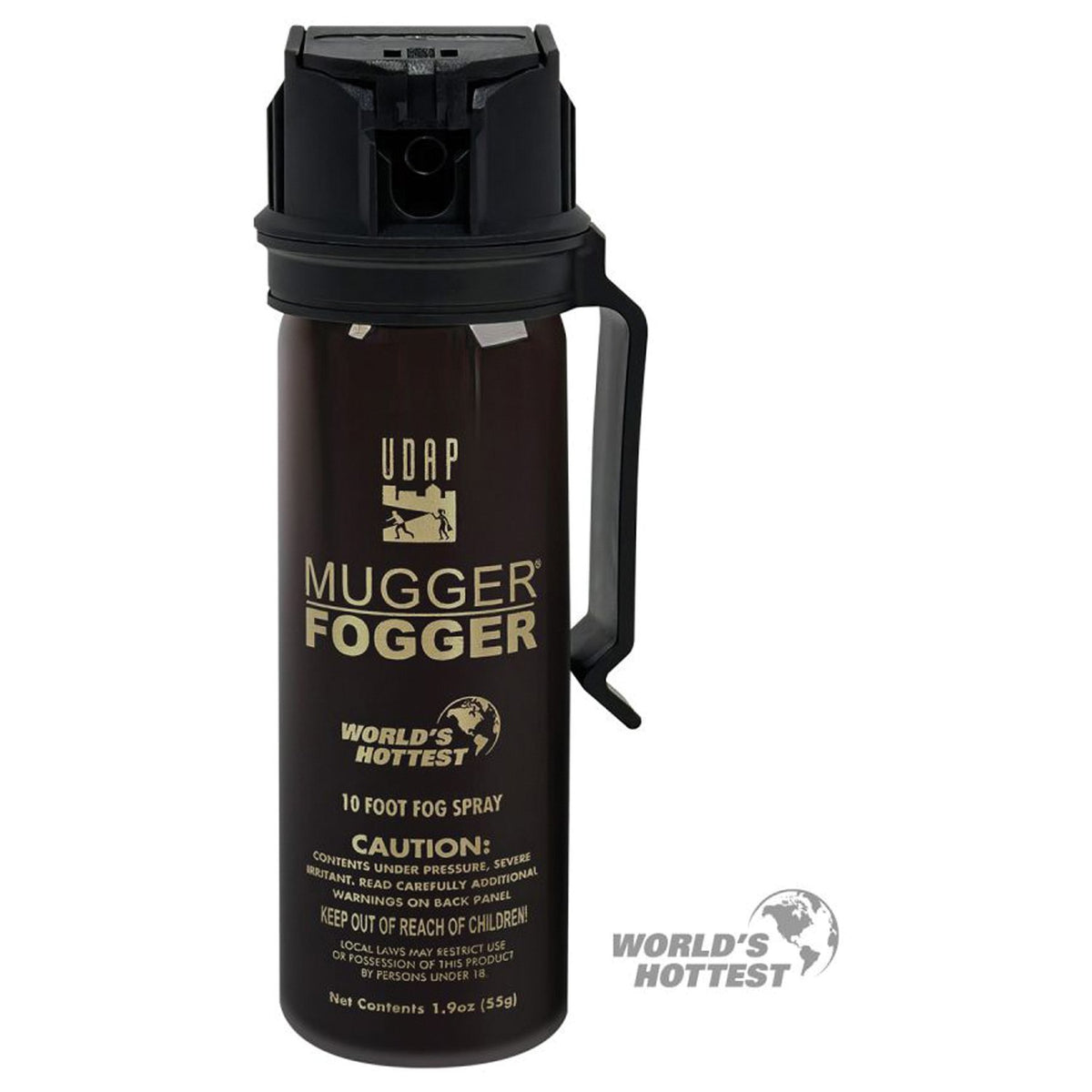UDAP - Mugger Fogger Pepper Spray with Clip