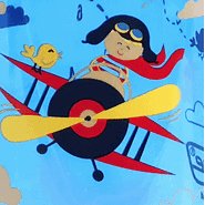 NALGENE - Grip-N-Gulp Sustain Sippy Cup - Biplane — view 5