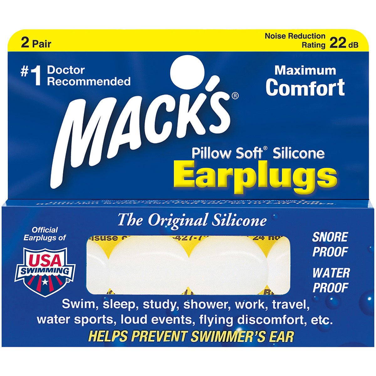 MACK'S - Pillow Soft Earplugs 2 Pair