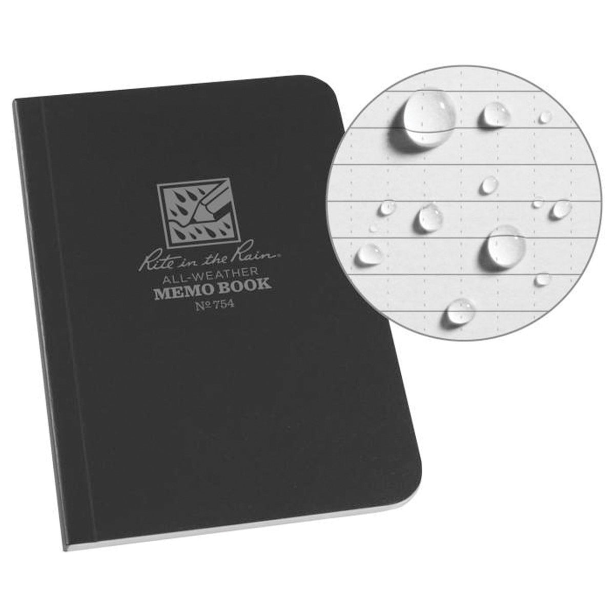 Rite in the Rain - Field Memo Book Black 3.5 x 5