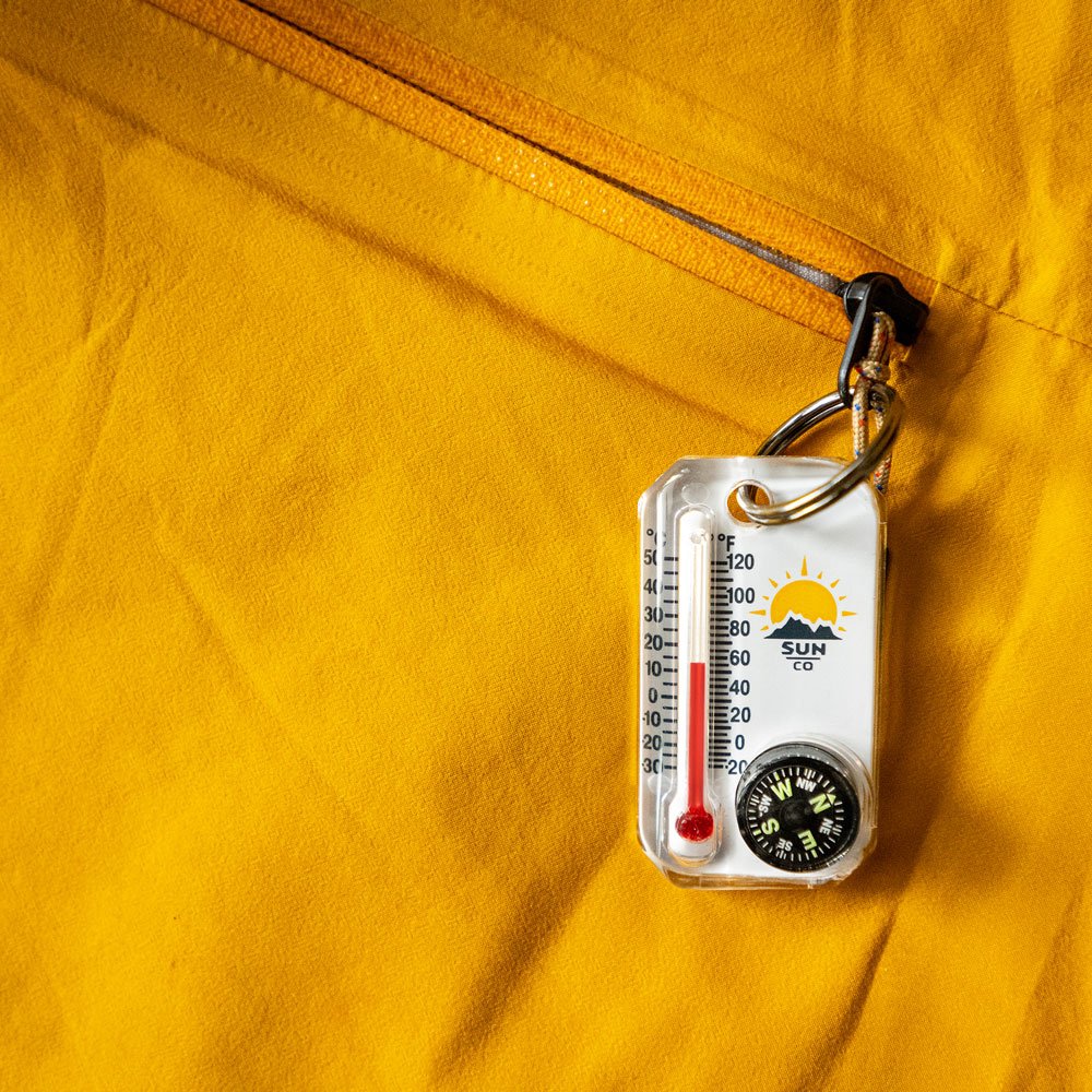 SUN - Therm-o-Compass with Luminous Liquid-Filled Compass
