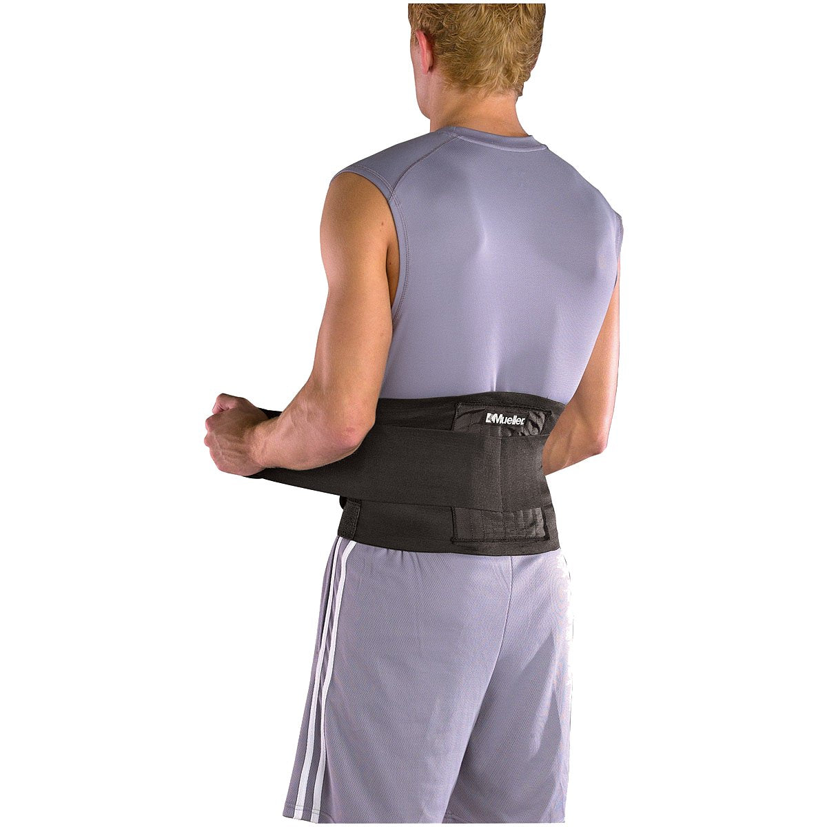 MUELLER - Adjustable Back Brace Black