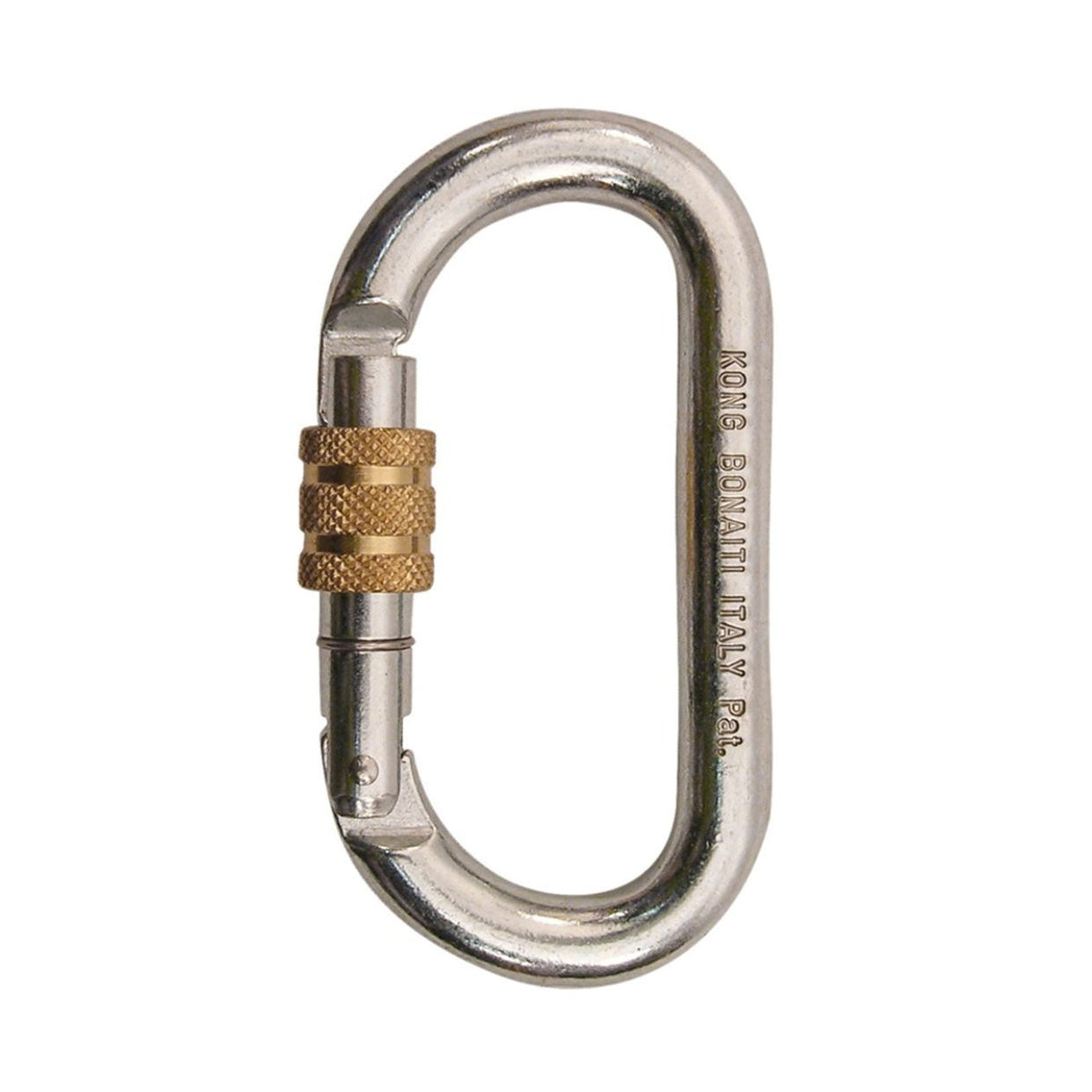 KONG - Steel Oval SG Carabiner with Screw Sleeve