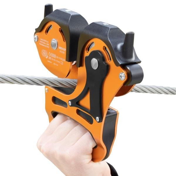 KONG - MegaZip Double Pulley for Long Zip Lines - Orange/Black — view 6