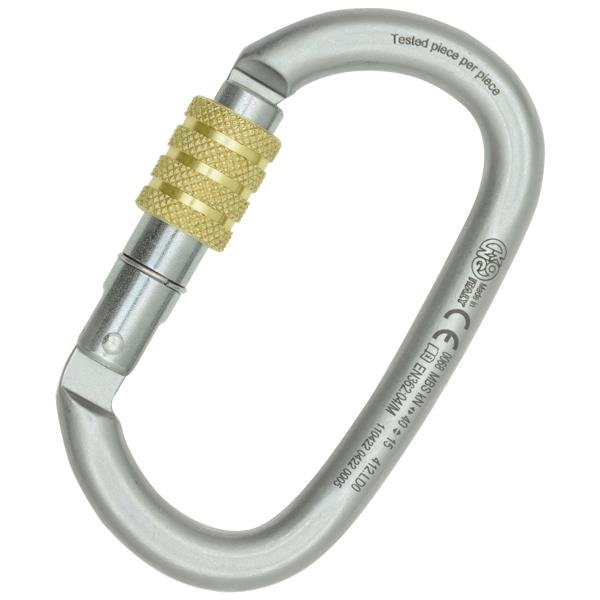 KONG - Ovalone Carbon Steel Carabiner - Lunar White