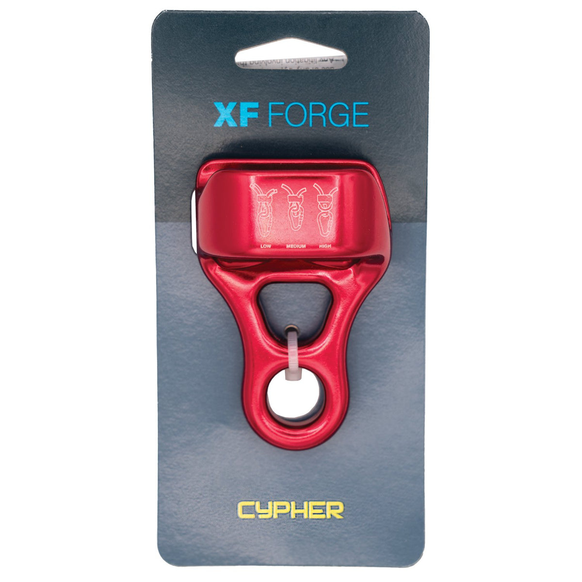 CYPHER - XF Forge Belay Device Red