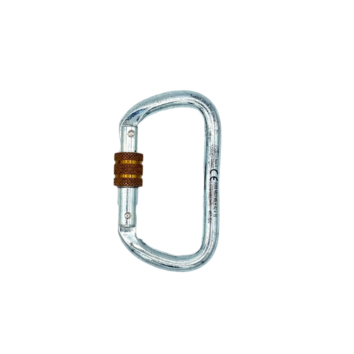 KONG - Steel D Pin Gate Screw Sleeve Carabiner — view 2