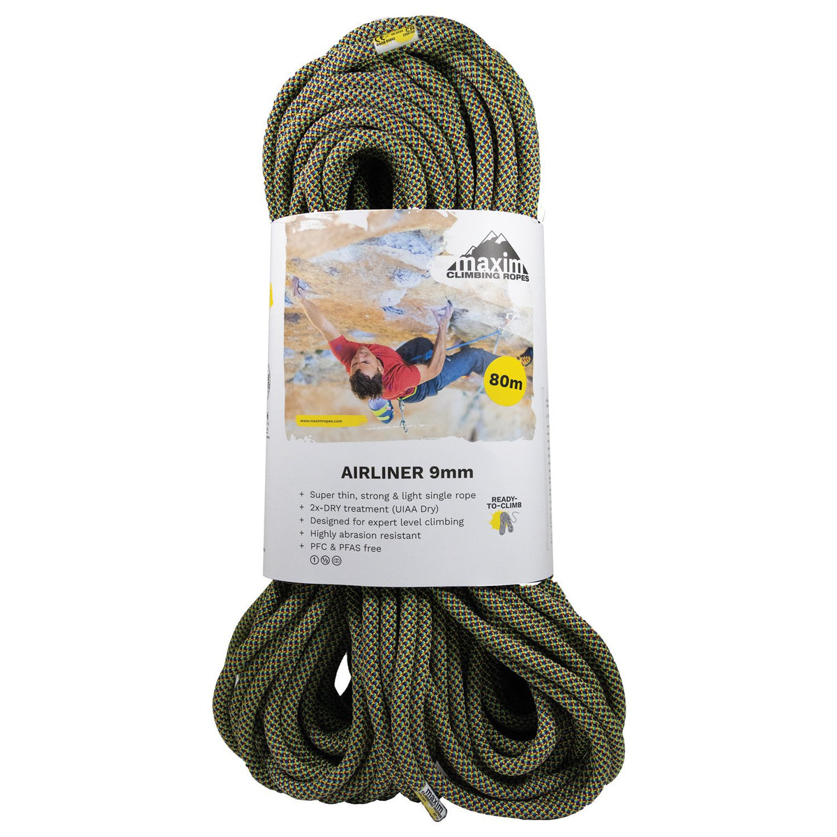 MAXIM Climbing Ropes - Airliner 9mm x 80m, Carn Bi 2XDRY — view 3