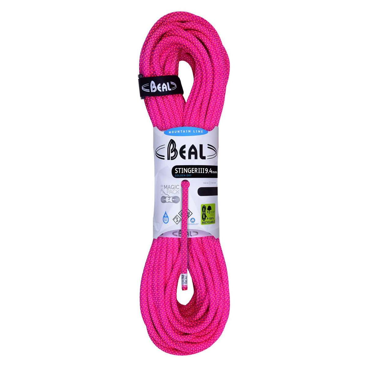 BEAL - Stinger 9.4mm Climbing Rope 60m - Fuchsia