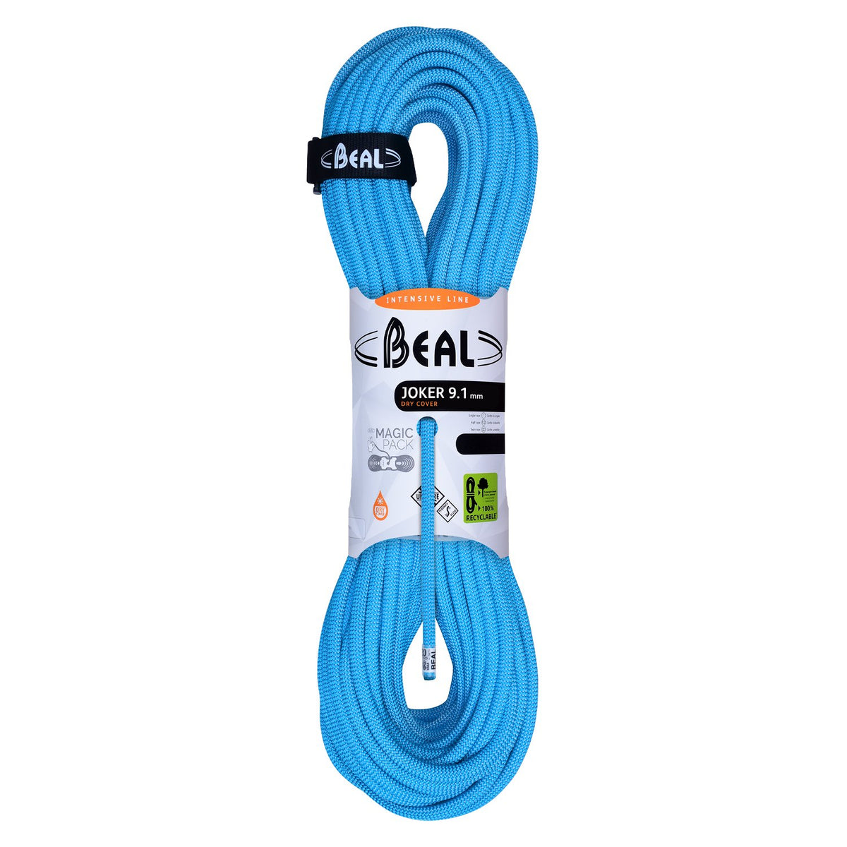 BEAL - JOKER UNICORE 9.1mm Climbing Rope 60m Blue