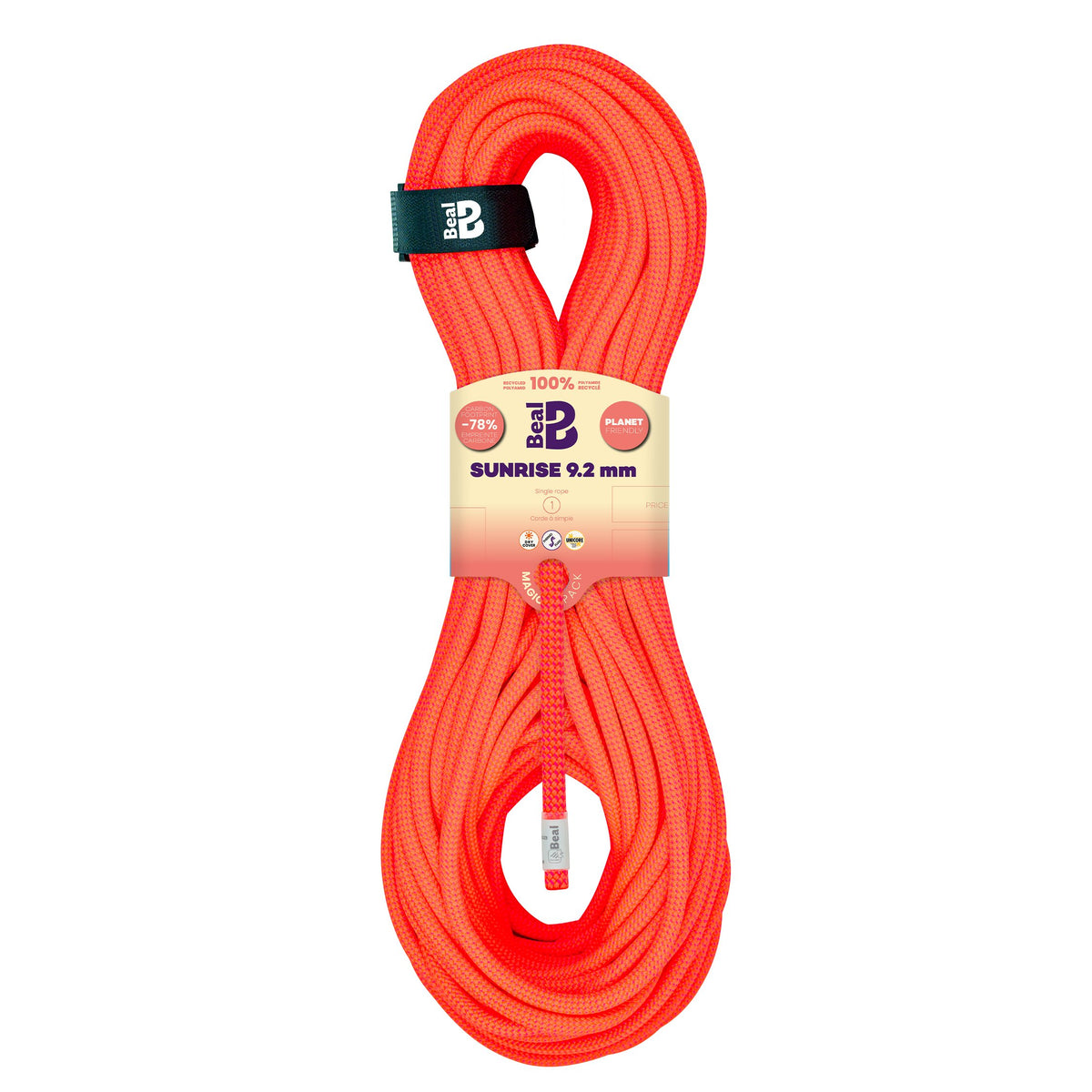 BEAL - SUNRISE 9.2mm Climbing Rope 70m - Orange