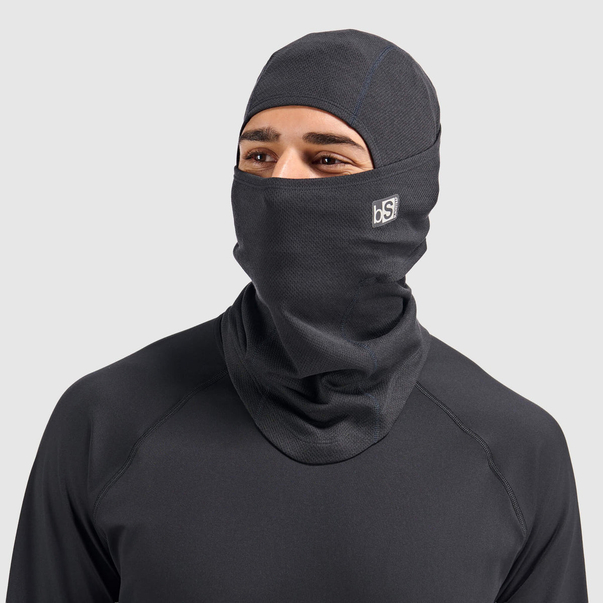 BLACKSTRAP - Merino Hood ExoHinge in Lunar Ash — view 2