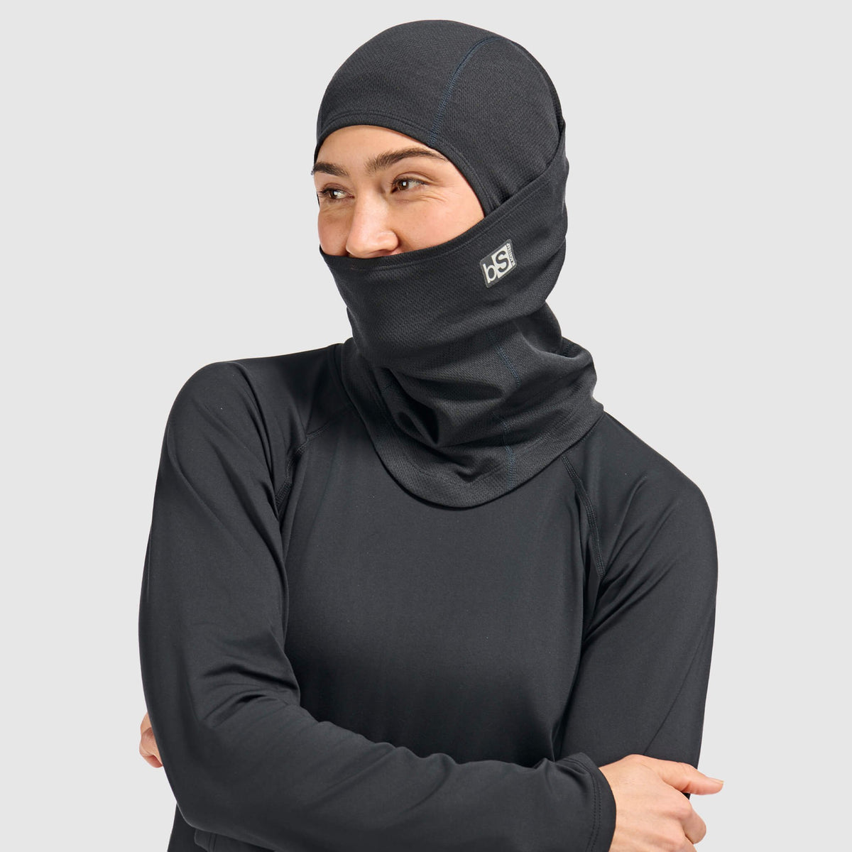 BLACKSTRAP - Merino Hood ExoHinge in Lunar Ash — view 3
