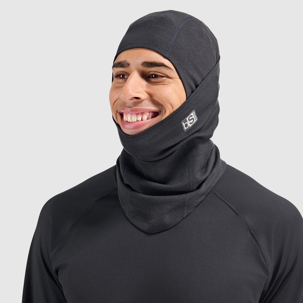 BLACKSTRAP - Merino Hood ExoHinge in Lunar Ash — view 6